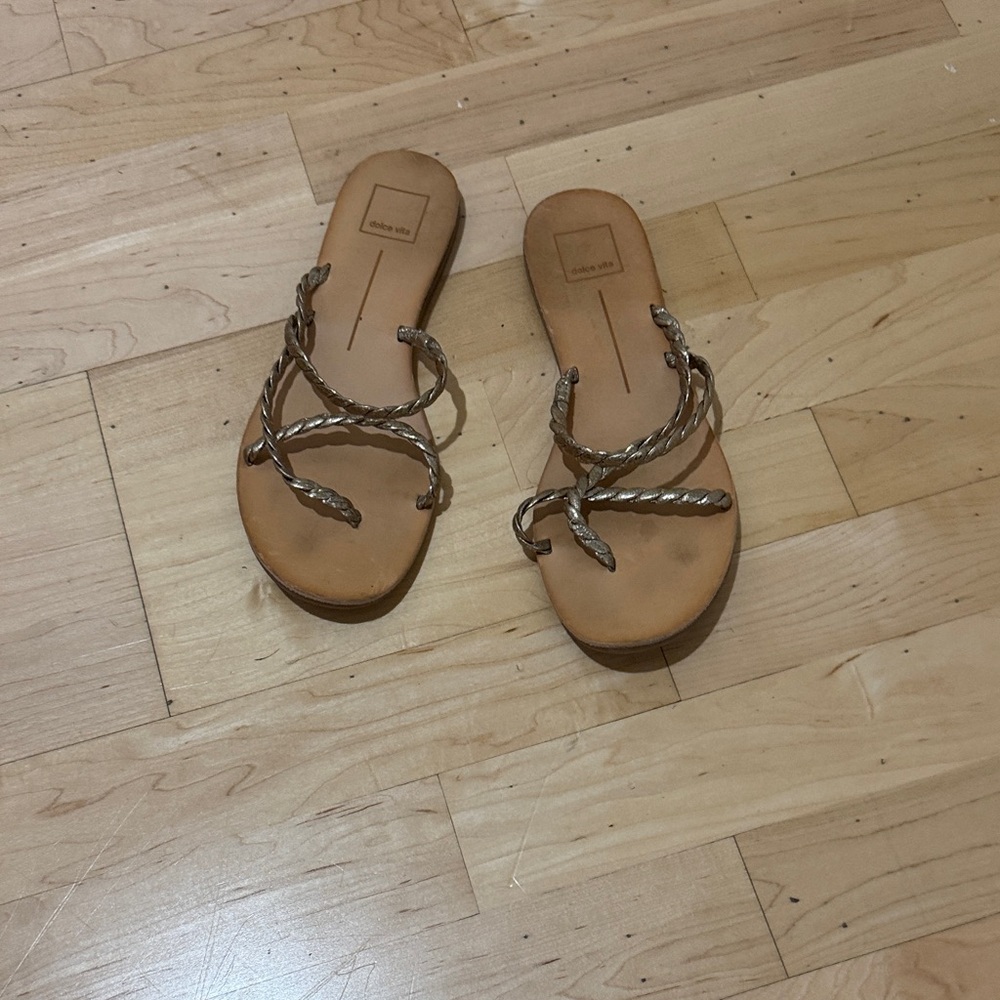 Dolce Vita Tan Braided Sandals